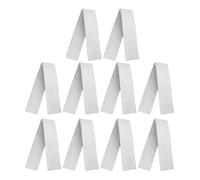 NOLITOY Lot de 10 Mousses Filtrantes Blanches pour Aquarium 100 X 12 X 3 CM Média Filtrant Haute Densité Réutilisable pour Filtration Eau Douce et Eau de Mer Support de Filtration pour