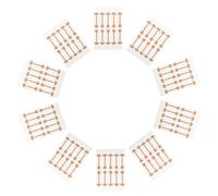 NOLITOY Lot de 10 Patchs Nasaux Élastiques pour Correction du Nez, Tissu Doux et Extensible, Bandes Modelables pour Ailes de Nez, Usage Prolongé à Domicile