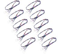 NOLITOY Lot de 10 Pinces Porte-bavoirs pour Adultes, Clips à Serviettes en Acier Inoxydable, Taille Adulte, Couleur Bleue, Maintien Ferme pour Repas, la Cuisine et Soins,