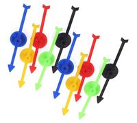 NOLITOY Lot de 10 Pointeurs en Plastique à Ventouse 10 CM Multicolores pour Jeux de Société Tournants Accessoires de Bricolage Polyvalents pour Animation et Divertissement