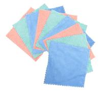 NOLITOY Lot de 10 Serviettes Démaquillantes en Microfibre Douce pour Visage, en Polyester, Réutilisables et Portables, Maison Voyages Couleur Aléatoire Plusieurs styles