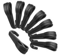 NOLITOY Lot de 12 Clips pour Lampe Frontale de Casque de Chantier, Crochets Légers en Plastique pour Fixation Sécurisée, Accessoires Compacts pour Maintien des Phares sur Casque de