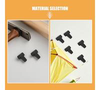 NOLITOY Lot de 12 Connecteurs en Plastique pour Tiges de Cerf-Volant Accessoires de Montage pour Structure à 4 Voies Kit de Réparation pour Cerfs-Volants de Sport pour Vol en