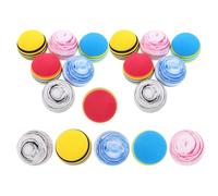 NOLITOY Lot de 18 Balles Silencieuses à Mâcher en Mousse EVA 42 CM pour Petits Chiens Jouets Interactifs Colorés Résistants aux Morsures Poussée Dentaire Divertissement en Intérieur