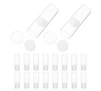 NOLITOY Lot de 18 Tubes à Pièces Transparents 21 Mm avec Bouchons Vissés pour Rangement et Protection, Porte-pièces en Plastique pour Collection de Monnaie, Organisateur Multi-usage