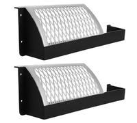 NOLITOY Lot de 2 Bacs à Balles pour Foot en Plastique Noir Filet Renforcé Taille Small Accessoires de Rechange pour Foot de Table Récupération Optimale des Balles pour Jeu à Domicile