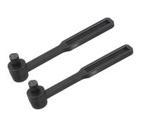 NOLITOY Lot de 2 Brosses de Nettoyage pour Stylet de Platine Vinyle Petite Brosse Ronde Noire en Plastique Soies en Nylon Douces pour Disque Vinyle et Nettoyage Précis des Aiguilles