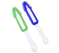NOLITOY Lot de 2 Brosses en Silicone pour Animaux, Peigne de Toilettage Anti-poils Morts pour Chiens et Chats, Accessoire de Massage et Nettoyage des Poils, Outil Solide Couleur Aléatoire