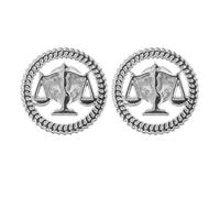 NOLITOY Lot de 2 Épinglettes en Alliage Argenté Balance Justice, Accessoire Polyvalent Résistant pour Professionnels du Droit, Juges, Étudiants en Droit en Salle D'audience ou Bureau