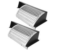 NOLITOY Lot de 2 Filets de But en Plastique Noir et Argenté pour Foot, Accessoires de Remplacement Compatibles, Taille Petite, Boîte de Rangement en Maille pour Balles, Jeux D’intérieur