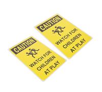 NOLITOY Lot De 2 Panneaux « enfants Qui Jouent Lentement » Pour La Rue - Panneau De Signalisation « attention Aux Enfants Qui Jouent » Pour Les, Les Écoles Et Les Aires De Jeux.