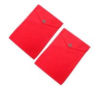 NOLITOY Lot de 2 Paquet de Rangement pour Textes Bouddhistes en Velours Rouge, Étuis Protecteurs pour Bible et Coran, Conteneurs de Stockage Résistants à L'humidité, Accessoires