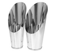 NOLITOY Lot de 2 Pelles à Bonsaï en Acier Inoxydable Forme Seau Taille Grosse et Moyenne Outils de Jardinage à Main pour Creuser Ameublir la Terre et Transplanter Plantes Succulentes