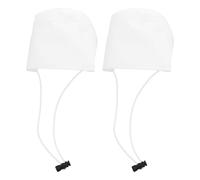 NOLITOY Lot de 2 Protège-talons Blancs en Tissu Résistant à L'usure pour Chaussures à Talons Hauts Jusqu'à 8 Cm, Protection de Talon Antidérapante pour Conduite, Coussinets Confortables