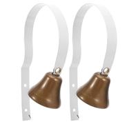 NOLITOY Lot de 2 Sonnettes Murales Vintage en Métal Blanc pour Chien Suspendue D’Éducation Canine de Porte pour Chiot pour Apprentissage Propreté et Communication Animale