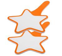 NOLITOY Lot de 2 Tableaux Blancs Portables Effaçables à Sec Format Petit Surface Lisse pour Vote Score et Prise de Notes Usage Polyvalent en Magasin ou Événements Légers et