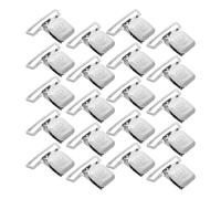 NOLITOY Lot de 20 Clips de Boucle Grosse Pince en Fer 50 Mm pour Salopettes, Clips Réglables et Robustes pour Fixation Vêtements, Accessoires Polyvalents Couture Diy, Boucles Métal