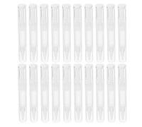 NOLITOY Lot de 20 Stylos Gloss à Lèvres Rotatifs Transparents 5 Ml Pinceau Fin Rechargeable Distributeurs Cosmétiques Multifonctions pour Maquillage Lèvres et Ongles Usage Voyage et
