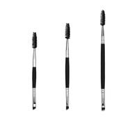 NOLITOY Lot De 3 Pinceaux à Sourcils Et Cils Double Tête 3 Tailles Manche En Bois Pour Femme Maquillage Professionnel Usage Quotidien Yeux