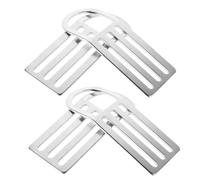 NOLITOY Lot De 4 Boucles De Ceinture De Lestage pour Plongée sous-Marine : Boucle De Ceinture De Plongée en Acier Inoxydable, Anneau en D Antifriction pour Lest De Plongée sous-Marine,
