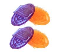 NOLITOY Lot De 4 Brosses De Massage Méridiennes Portables, Outil De Relaxation Pour Tout Corps, Appareil De Soins Méridiens, Salon De, Spa, Brosse De Massage, Outil De Massage