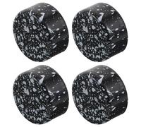 NOLITOY Lot de 4 Capuchons pour Boutons de Pédale D’effet Guitare 2,3 Cm Blanc Encre, Embouts Antidérapants Compatibles Pédale Distorsion Guitare Électrique, Accessoires