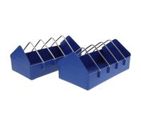 NOLITOY Lot De 4 Mangeoires à Pigeons Plastiques Épaisses Compartimentées 20 Cm pour Volailles Usage Extérieur Élevage Amateur Et Professionnel