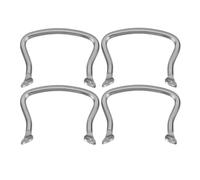 NOLITOY Lot de 4 Poignées Latérales en Acier Inoxydable 7 Mm, Résistantes la Chaleur, Doubles et Universelles, Accessoires de Rechange pour Casseroles, Poêles et Autocuiseurs, Usage