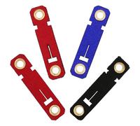 NOLITOY Lot de 4 Sets de Anneaux Ouverts en Tissu Suédé pour Pattes de Perroquet, Bagues de Patte Colorées, Taille 6, Adaptées pour Élevage et Soins D’Oiseaux, Accessoires Solide