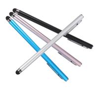 NOLITOY Lot de 4 Stylets Capacitifs Haute Sensibilité pour Tablette et Smartphone Stylo Tactile Créatif en Métal Noir Argenté Rose et Bleu Compatible Écrans Tactiles pour Dessin et