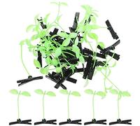 NOLITOY Lot de 40 Épingles à Cheveux Décoratives Forme de Petite Pousse en Plastique Vert Léger pour Garçon et Filles, Accessoires Adorables pour Anniversaire et Fête
