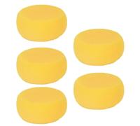 NOLITOY Lot de 5 Éponges Rondes Jaunes 76 CM en Mousse Douce pour Peinture Artistique Arts Plastiques Poterie et Travaux Manuels Polyvalents