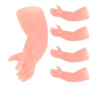 NOLITOY Lot de 5 Petites Mains Factices Couleur Chair en Caoutchouc pour Halloween, Accessoires de Tours de Magie, Jouets Farceurs Réalistes pour Spectacle et Déguisement, Outil