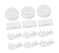 NOLITOY Lot De 50 Caches De Protection Contre Les Chocs Électriques Pour Bébé Protections De Prises Électriques En Plastique Blanc