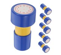 NOLITOY Lot De 6 d'apprentissage Temps -encrés pour Enfants, Outils De Reconnaissance D'horloge Auto-encreurs, D'horloge Pédagogique pour Une Utilisation