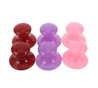 NOLITOY Lot de 6 Outils de Massage Facial en Résine de Champignon Planches Gua Sha pour Visage et Cou Masseur Spa pour Peaux Sensibles Détoxification et Remodelage du Contour