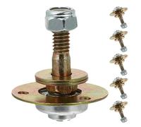 NOLITOY Lot de 6 Roulements de Fauteuil à Bascule en Fer Plaqué M8X55Mm Accessoires de Quincaillerie pour Remplacement Assemblage et Réparation de Chaises Berçantes Pièces Mécaniques