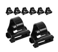 NOLITOY Lot de 8 Clips de Fixation Noirs pour Tuba et Masque de Plongée Attaches Universelles en Plastique Léger à Enclenchement Rapide Compatibles Snorkeling et Équipement de Plongée