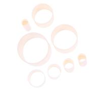 NOLITOY Lot de 8 Moules en Plastique pour Fleurs Manchons D'outils Soi-même, Facile à Utiliser pour Création de Fleur et Projets Artistiques