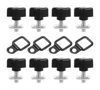 NOLITOY Lot de 8 sets de Crochets de Toit pour Voiture Anneaux de Traction Robustes en Acier Kit 24 Pièces pour Fixation Rapide de Bâche de Toit 4 Portes Accessoires Universels pour