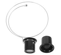 NOLITOY Lunettes Loupe De Bijoutier Verre De Réparation 5X 10x Remplaçables Confortables pour Réparation De Montres Et Travaux De Précision Sangles en Fil D’Acier Ajustables