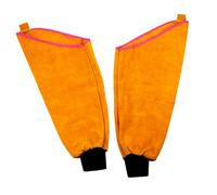 NOLITOY Manchons de Soudage Cuir Résistant Chaleur et Aux Étincelles Protection Bras Extensible pour Travail Manches de Sécurité Ignifuges et Confortables Couleur Couleur Aléatoire
