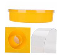 NOLITOY Mangeoire Ronde pour Abeilles Plastique Abreuvoir Rapide et Pratique pour Apiculture Outil Alimentation et Hydratation pour Ruche Facile à Nettoyer et Installer Accessoire Apicole
