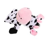 NOLITOY Marionnette Main Peluche Vache Mignonne avec Bouche Mobile Interactif pour Garçon Fille Outil Créatif pour Conte et Jeu Imitation Cadeau Anniversaire Noël Garçon Fille