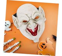 NOLITOY Masque de Halloween Mousse PU Effrayant et Réaliste Détail Ancienne Femme avec Sinistre Accessoire Cosplay pour Adultes Costume Zombie et Fête Mascarade