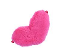 NOLITOY Masque de Sommeil en Peluche pour Garçon et Filles Forme Cœur Couleur Rose Patch Pratique Œillet Élastique Masque Yeux Doux et Polyvalent pour Dormir Paisiblement et Voyager