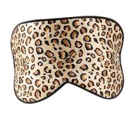 NOLITOY Masque De Sommeil Réglable En Soie Léopard Cache-œil Doux Masque Anti-lumière Voyage Couvre-yeux Confortable Design Élégant Pour Adultes