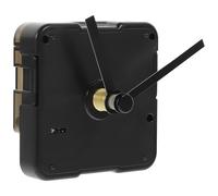 NOLITOY Mécanisme D'horloge Silencieux à Monter Soi-même pour Pendule Murale sans Cadre, Plastique Noir, Haute Précision et Kit Aiguilles pour Réparation Facile