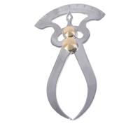 NOLITOY Mesureur d'épaisseur en acier inoxydable, étriers intérieurs et extérieurs, outil de mesure résistant à l'eau pour bois et métal