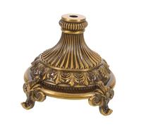 NOLITOY Metal Pedestal Stand for Fruit Tray with Rustic Zinc Alloy Base Stable Snack Tray Support and Unique Pattern Versatile Display Pedestal for Living Table Centerpiece